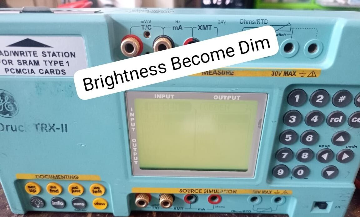 GE TRX-II GE DRUCK TRX-II THERMAL CALIBRATOR -WITHOUT CARD, COVER & BRIGHTNESS BECOME DIM 2