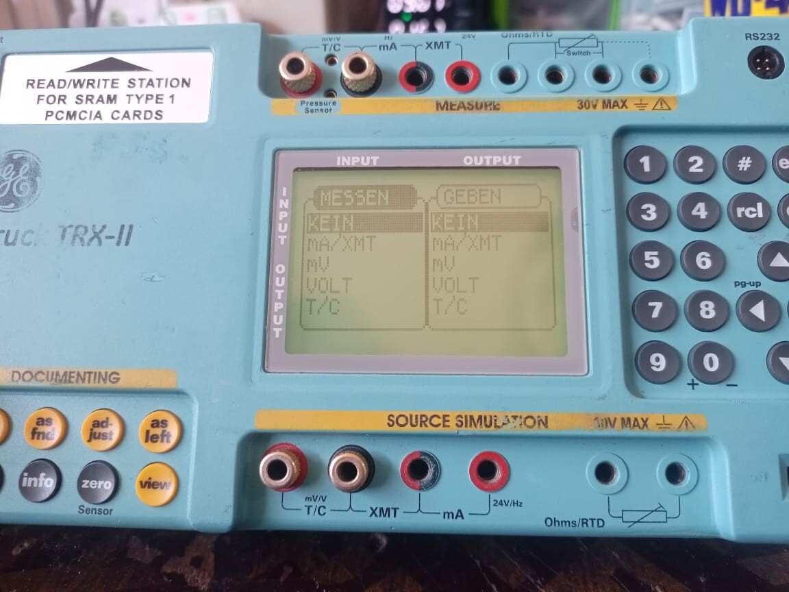 GE TRX-II GE DRUCK TRX-II THERMAL CALIBRATOR -WITHOUT CARD, COVER & BRIGHTNESS BECOME DIM 8