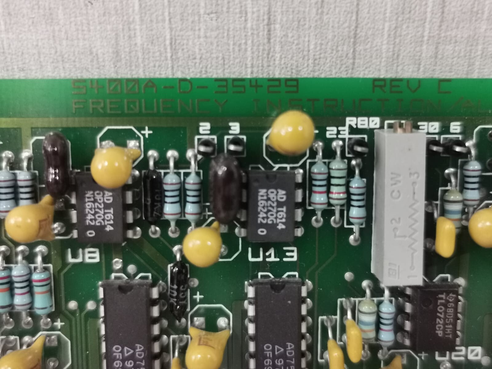 WILTRON 5400A-D-35429 WILTRON 5400A-D-35429 REV.C FREQUENCY INSTRUCTION/ALC 2