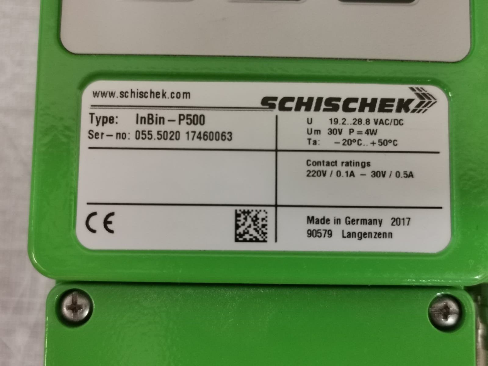 SCHISCHEK InBin-P500 SCHISCHEK InBin-P500 EXPLOSION PROOF 2