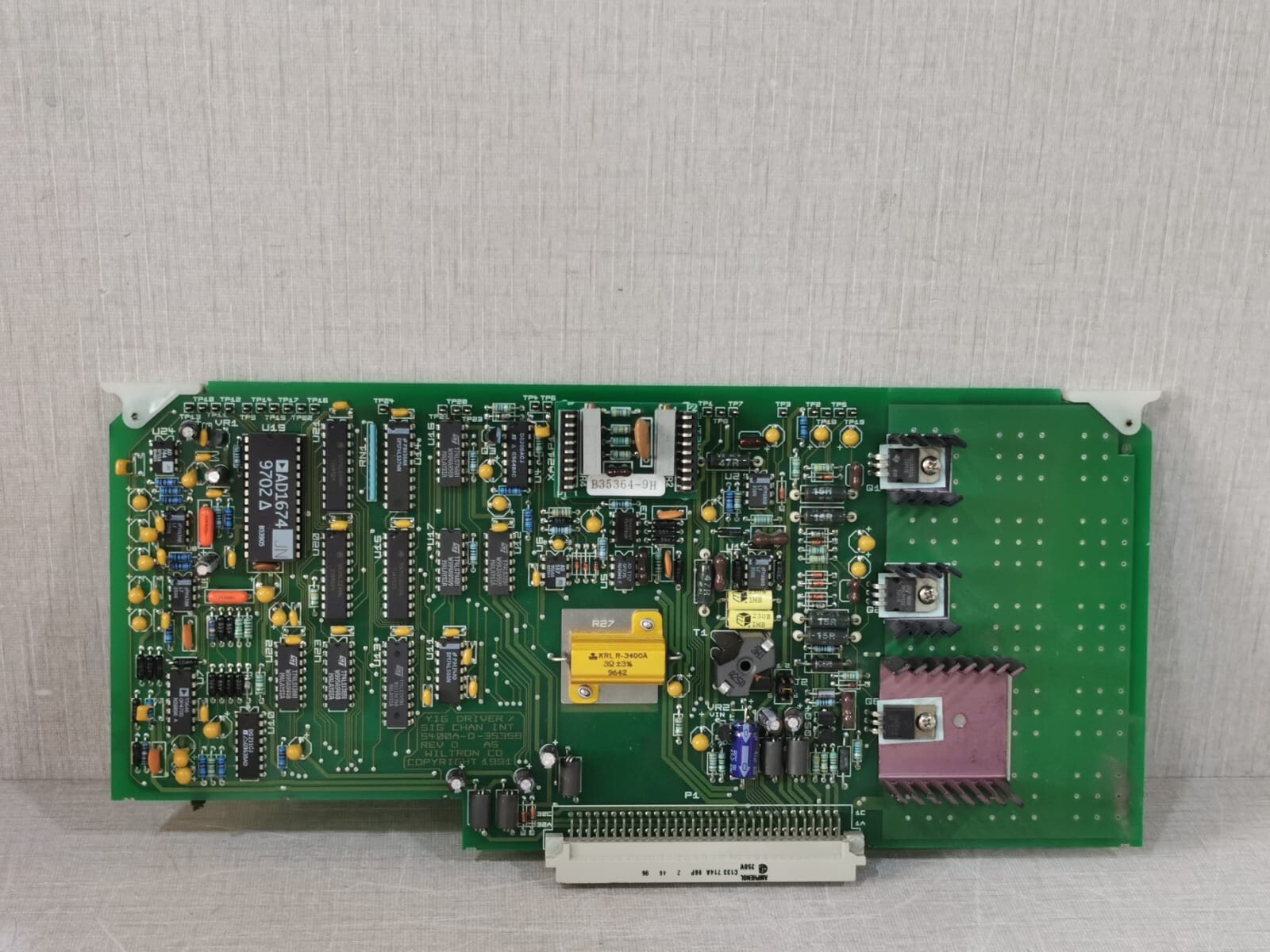 WILTRON 5400A-D-35358 REV.D A5 YIG DRIVER /SIG CHAN INT