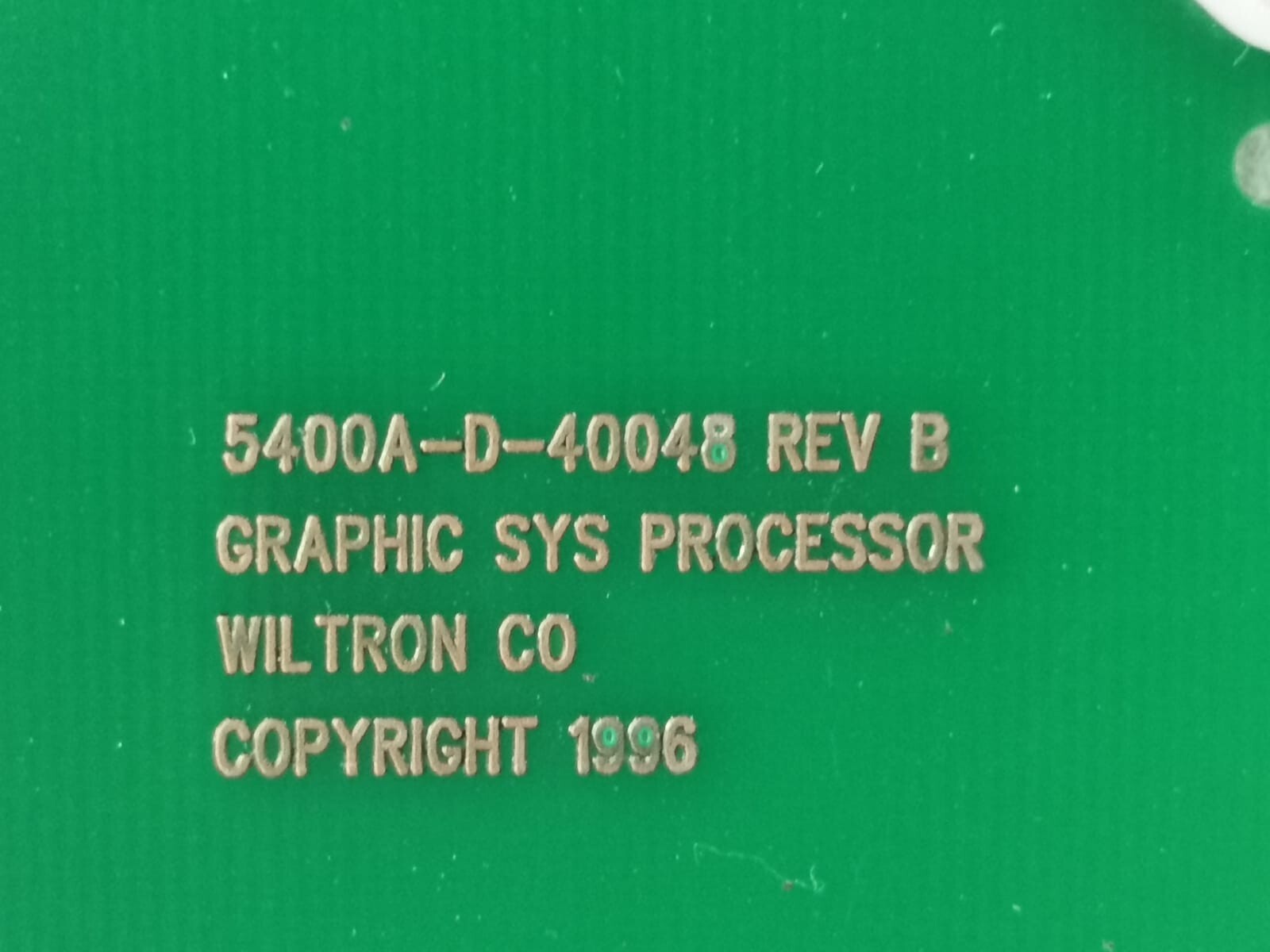 WILTRON 5400A-D-40048 WILTRON 5400A-D-40048 REV B GRAPHIC SYS PROCESSOR 2