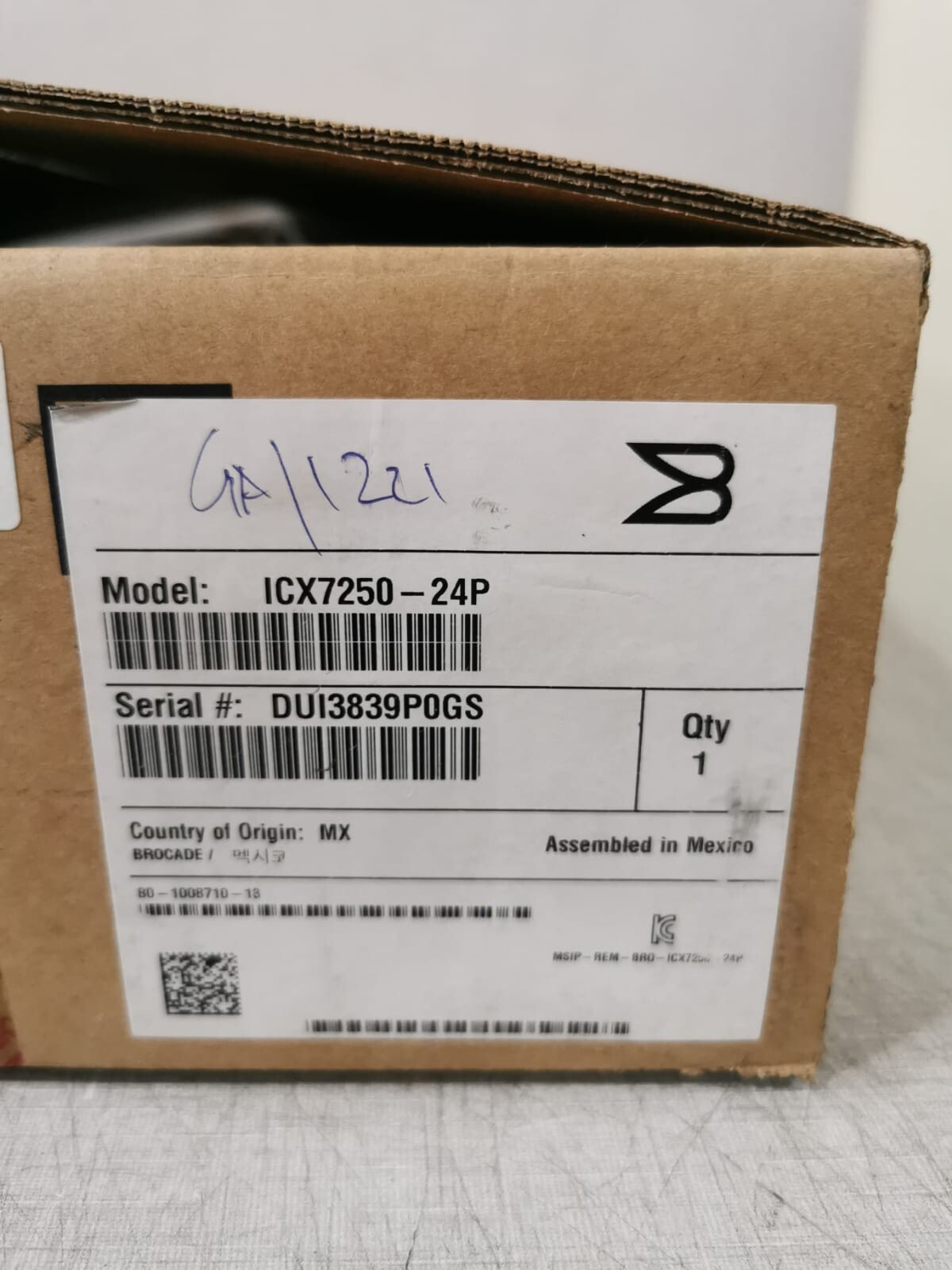 Brocade ICX7250- 24P BROCADE ICX7250- 24P RUCKUS WIRELESS 6
