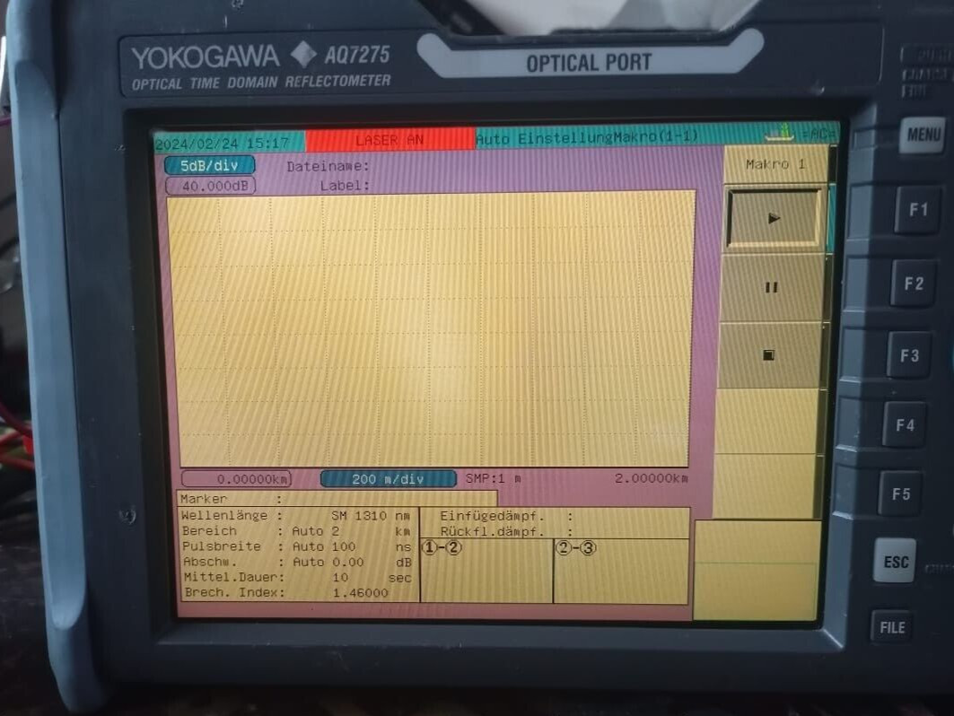Yokogawa AQ7275 /  735041 Yokogawa AQ7275 Optical Time Domain Reflectometer 735041 -NO BATTERY 4
