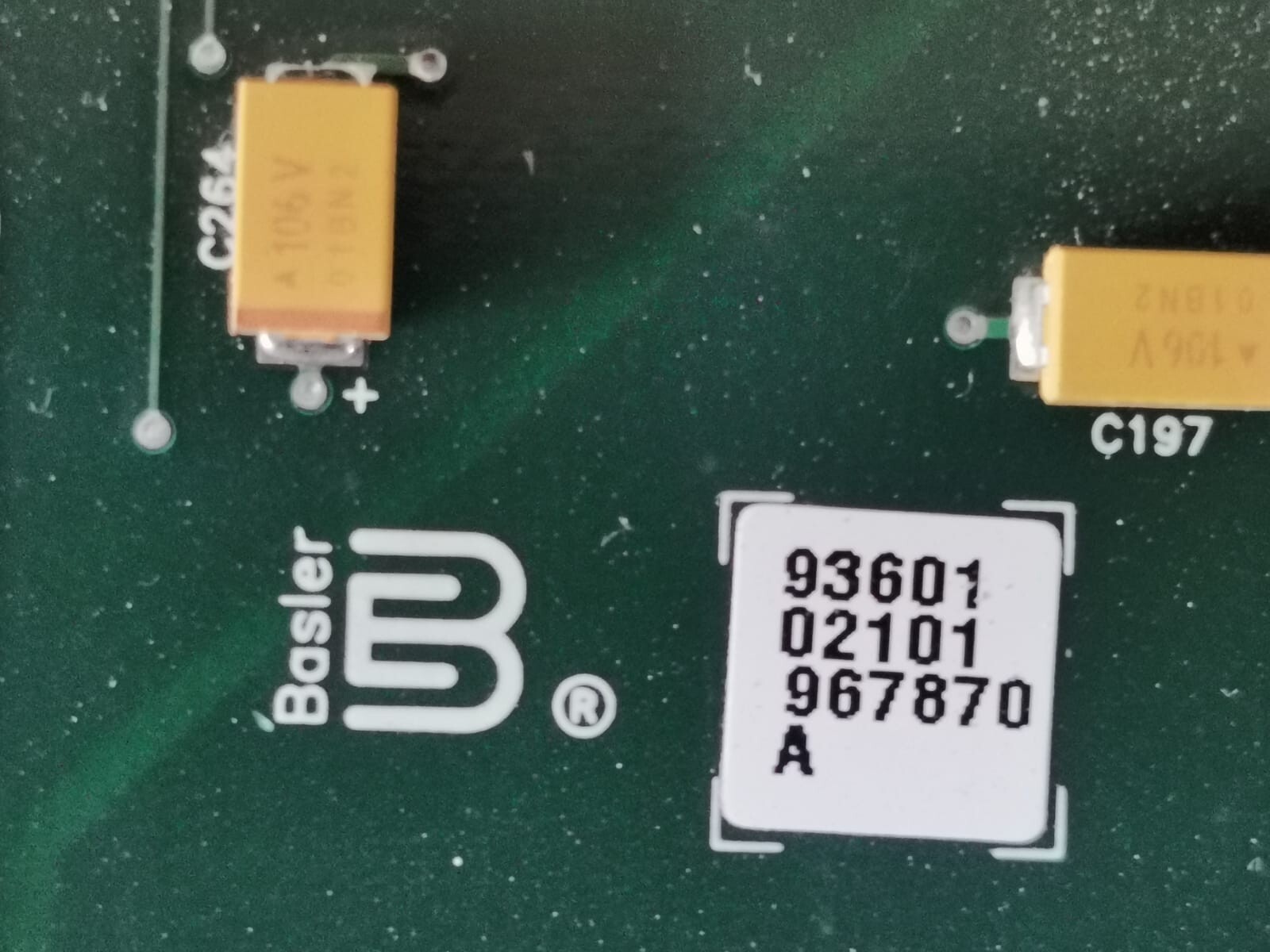 BASLER ELECTRONICS 9360102101967870 BASLER ELECTRONICS 9360102101967870 A / 9360102001 Main PCB Board 2