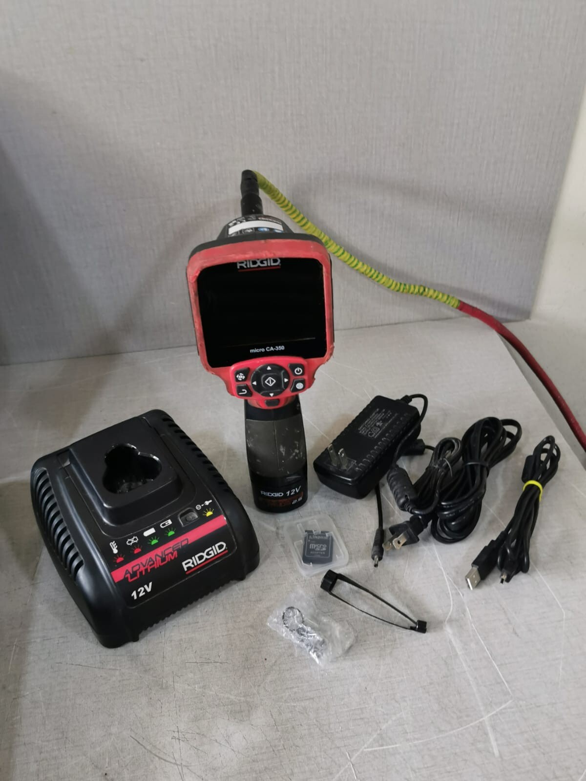 RIDGID MICRO CA-350 ONLY ACCESSORIES IN THE PHOTOS ARE INCLUDED 2
