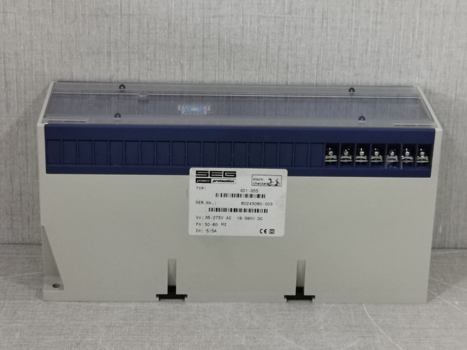SEG XD1-G55 SEG XD1-G GENERATOR DIFFERENTIAL PROTECTION RELAY XD1-G55 3