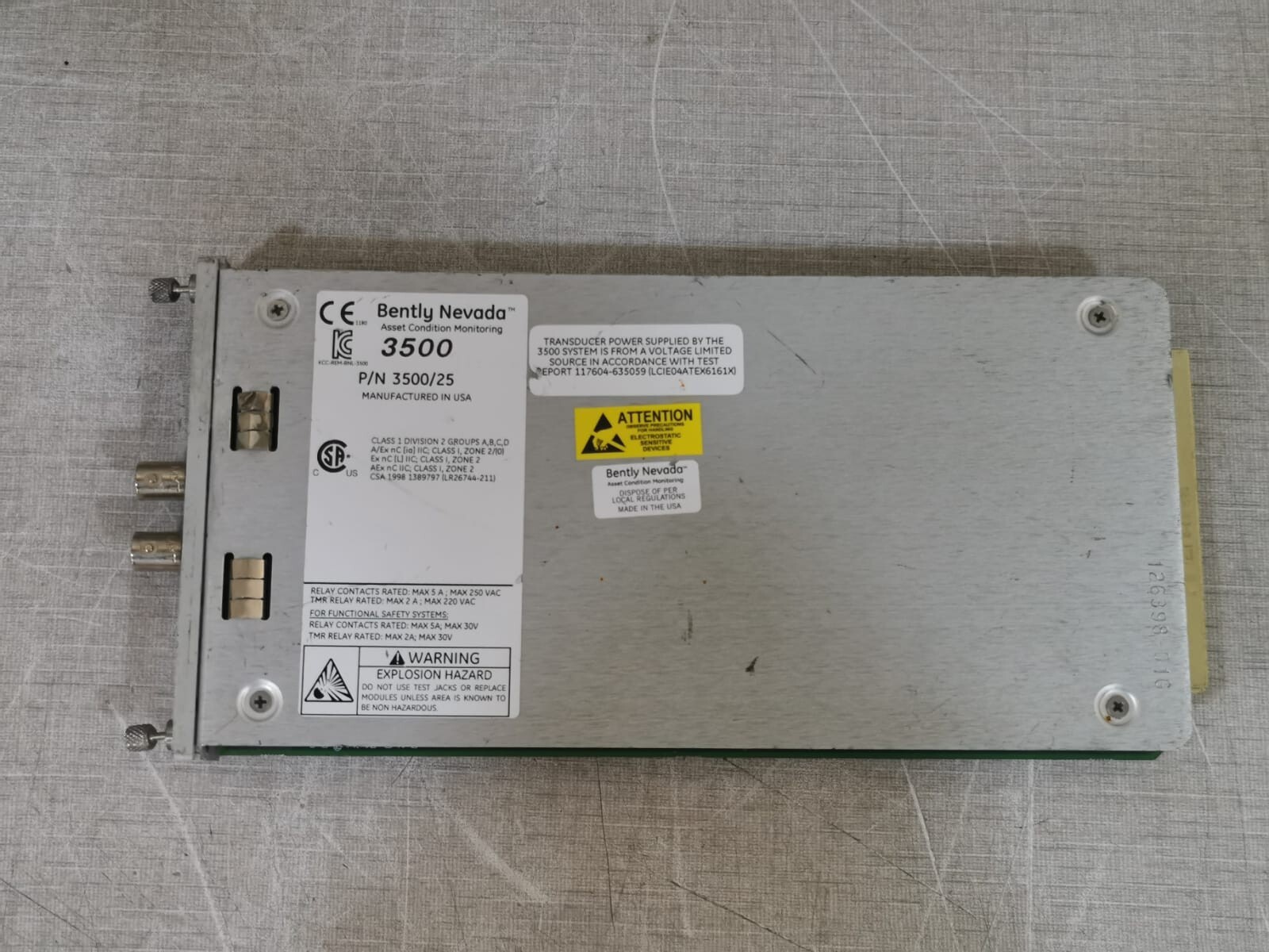 Bently Nevada 149369-01 3500/25 BENTLY NEVADA 149369-01 KEYPHASOR MODULE 5