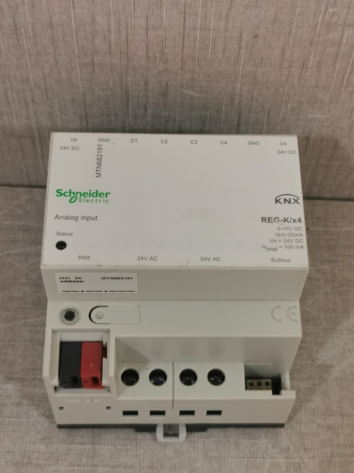 Schneider Electric MTN682191 SCHNEIDER ELECTRIC MTN682191 RG-K/x4 ANALOG INPUT 3