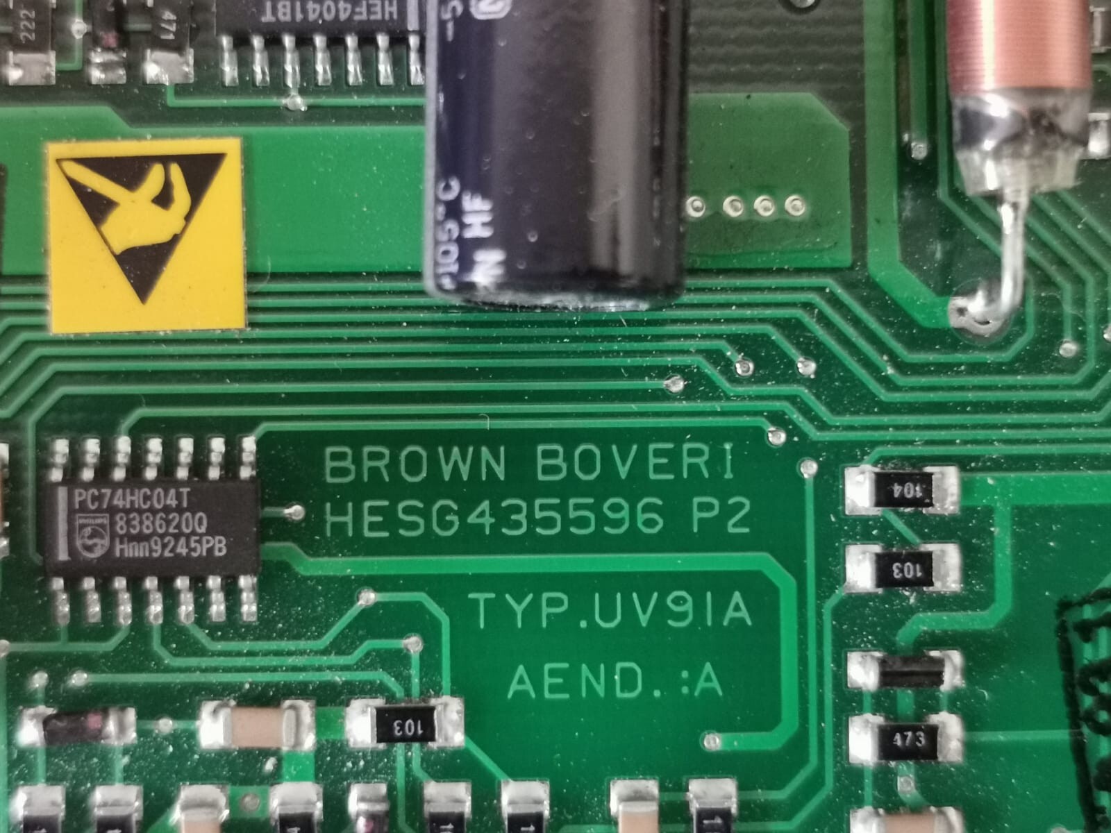 ABB HESG 441435 R1/F /HE619867-311/40 ABB HESG 441435 R1/F /HE619867-311/40 UV91A MODULE 4