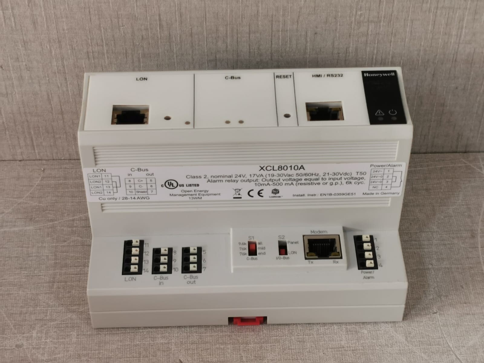 Honeywell XCL8010A HONEYWELL XCL8010A EXCEL 800 PLANT CONTROLLER MODULE 6