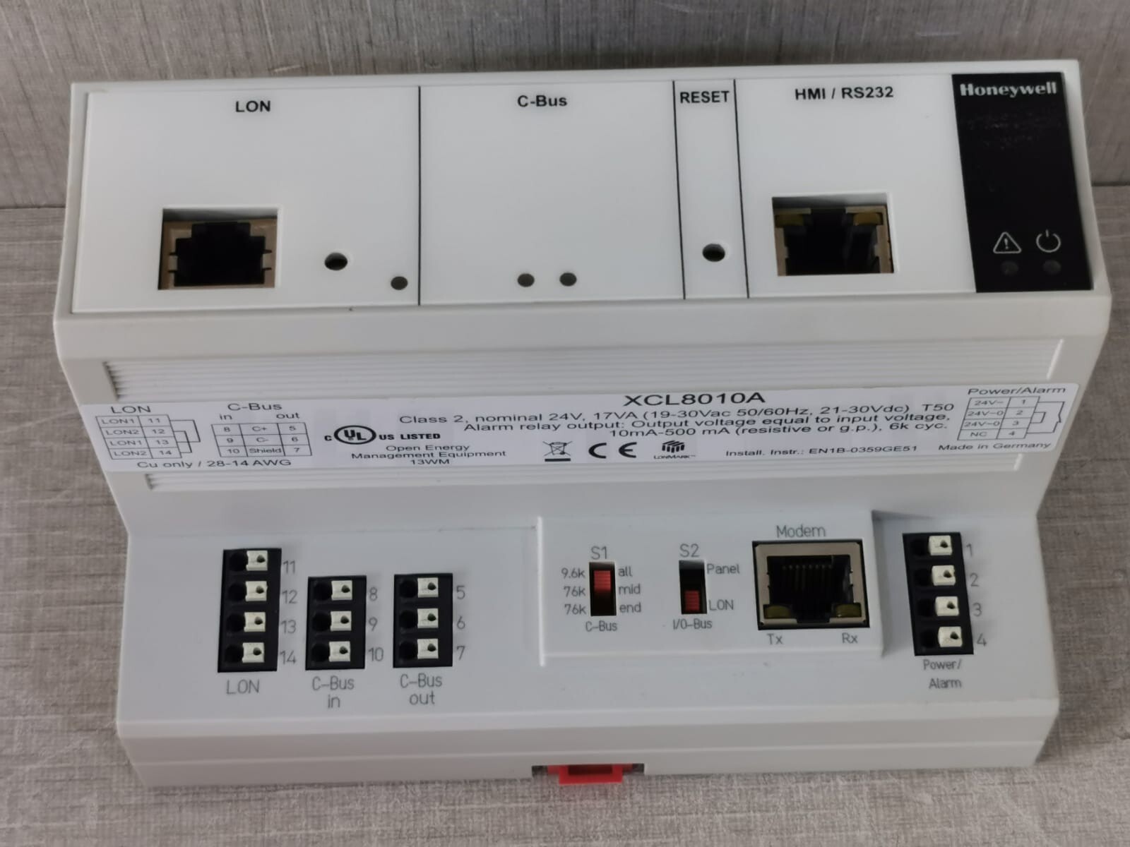 Honeywell XCL8010A HONEYWELL XCL8010A EXCEL 800 PLANT CONTROLLER MODULE 7