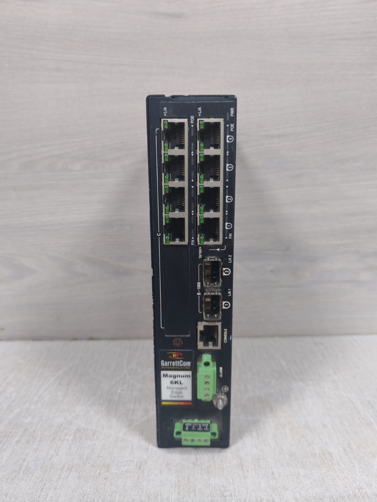 GarrettCom Magnum 6KL 8-Port Managed Edge Switch / 6KLP-48VDC