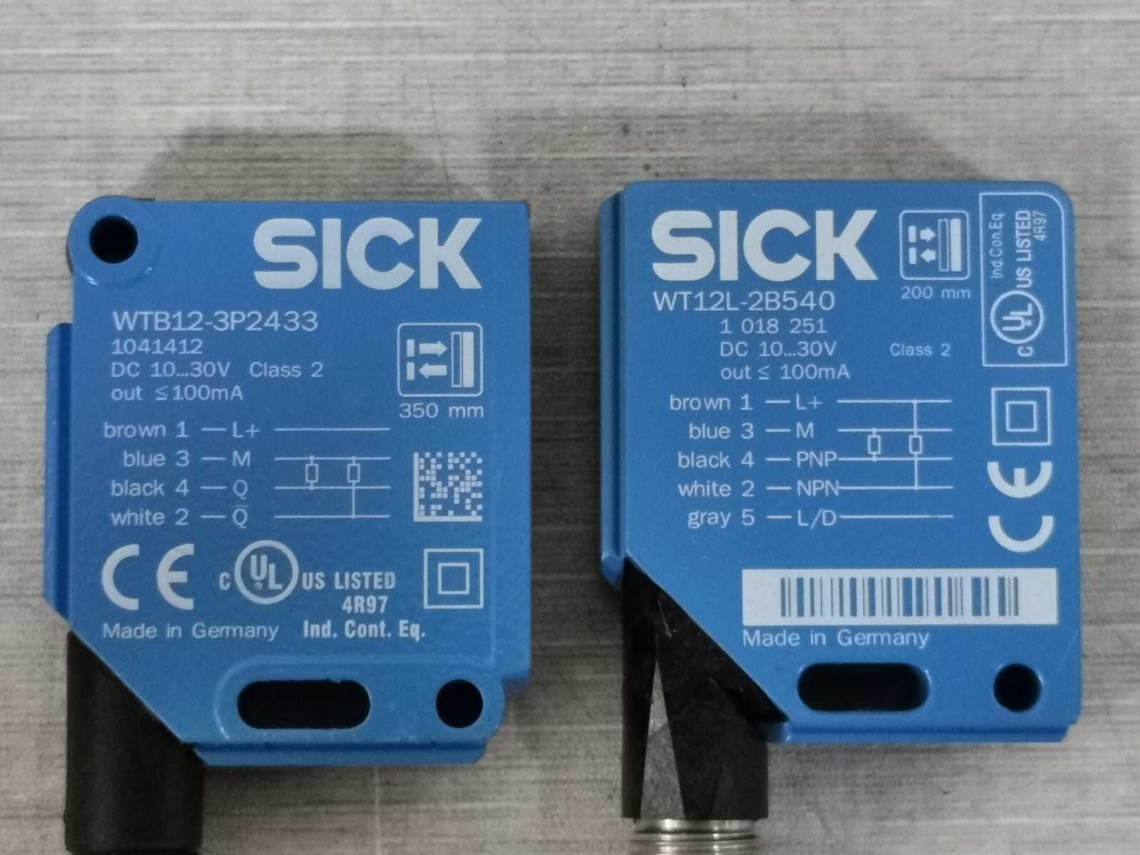 SICK WT12L-2B540 AND WTB12-3P2433 SICK WT12L-2B540 AND WTB12-3P2433 PHOTOELECTRIC SENSOR 2
