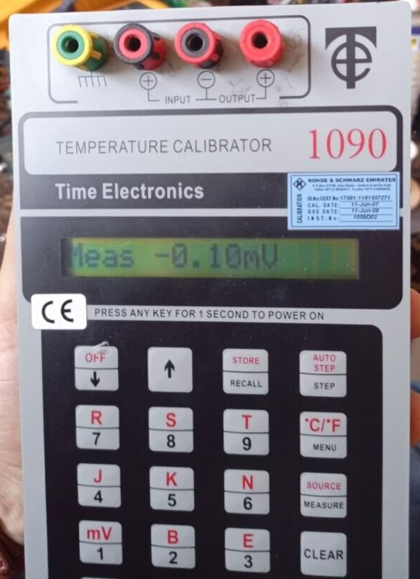 TIME ELECTRONICS TEMPERATURE PORTABLE CALIBRATOR 1090 TIME ELECTRONICS TEMPERATURE PORTABLE CALIBRATOR 1090 10
