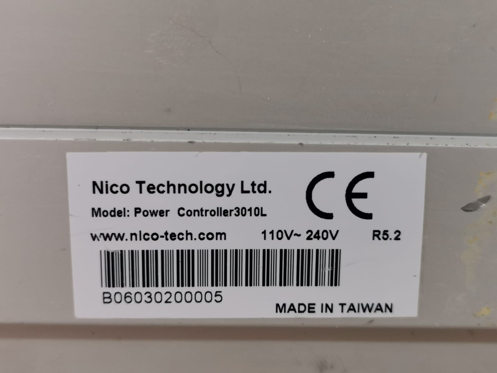 NICO TECHNOLOGY 3010L NICO TECHNOLOGY 3010L R5.2 POWER CONTROLLER 3