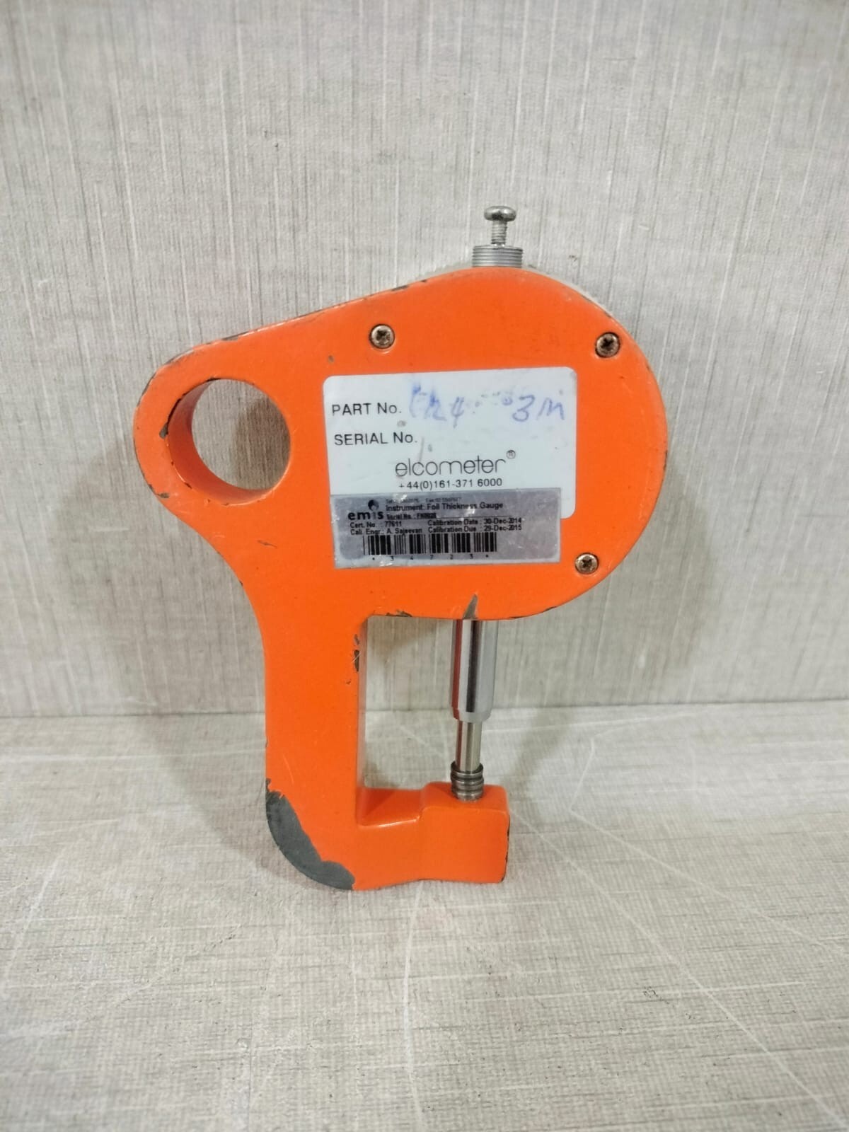 Elcometer E124-3M Elcometer E124-3M Foil Thickness Gauge - WITHOUT HANDLE 4