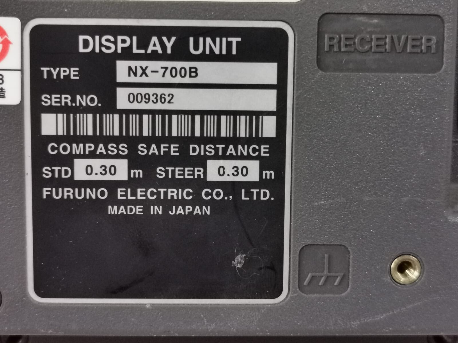 FURUNO NX-700 FURUNO NAVTEX NX-700 RECEIVER LCD DISPLAY UNIT NX-700B - UNIT ONLY 3