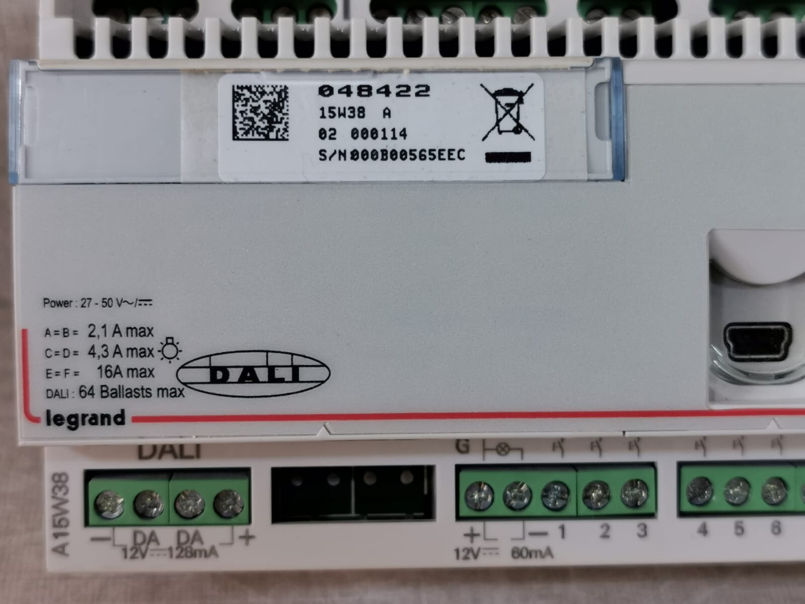 Legrand 15W38 LEGRAND 048422 /15W38 A ROOM CONTROLLER 2