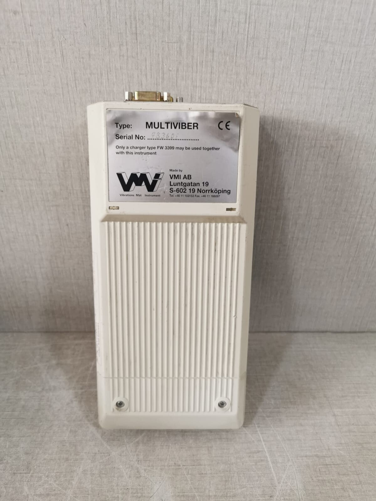 Vibrations Mätinstrument International AB S4A100134M-D001 VMI AB MEASURING INSTRUMENTS MULTIVIBER S4A100134M-D001 7
