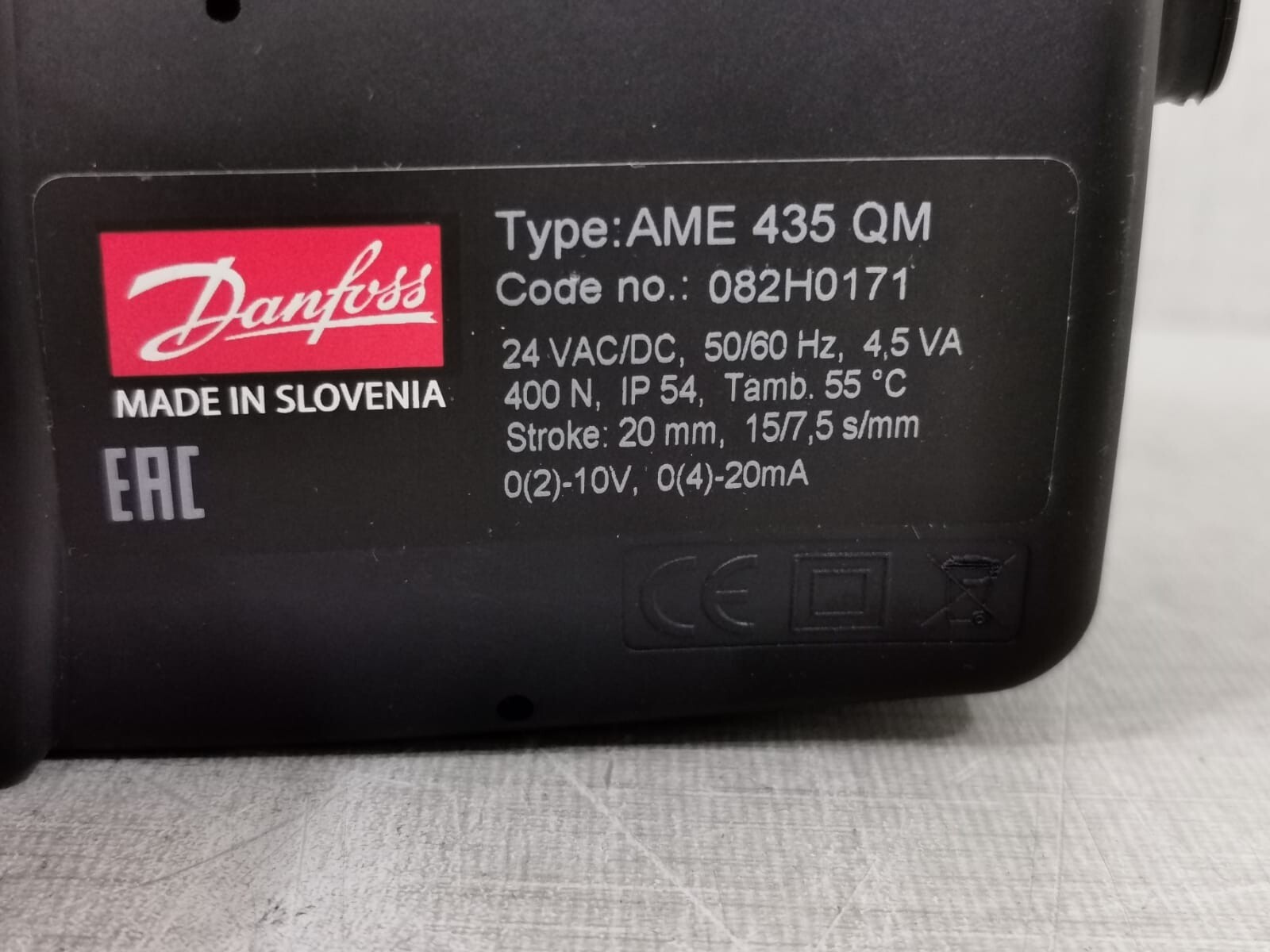 Danfoss AME-435 Danfoss AME 435 QM Actuator 082H0171 4