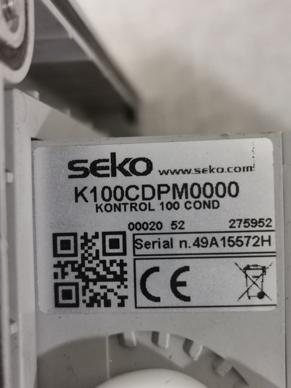 SEKO K100CDPM0000 SEKO KONTROL 100 /K100CDPM0000 SINGLE PARAMETER CONTROLLER 7