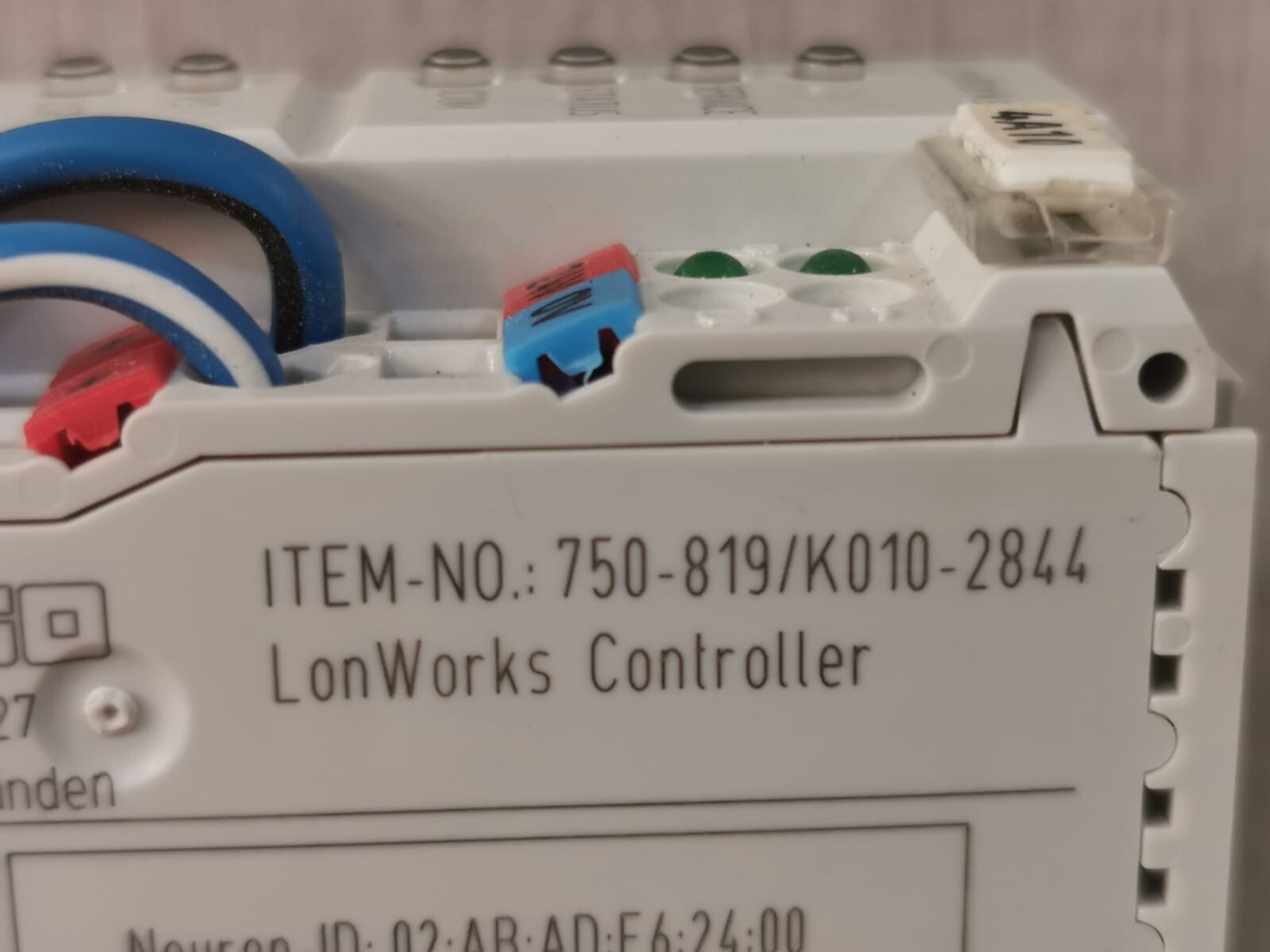 WAGO 750-819/K010-2844 WAGO 750-819/K010-2844 LONWORKS CONTROLLER 3