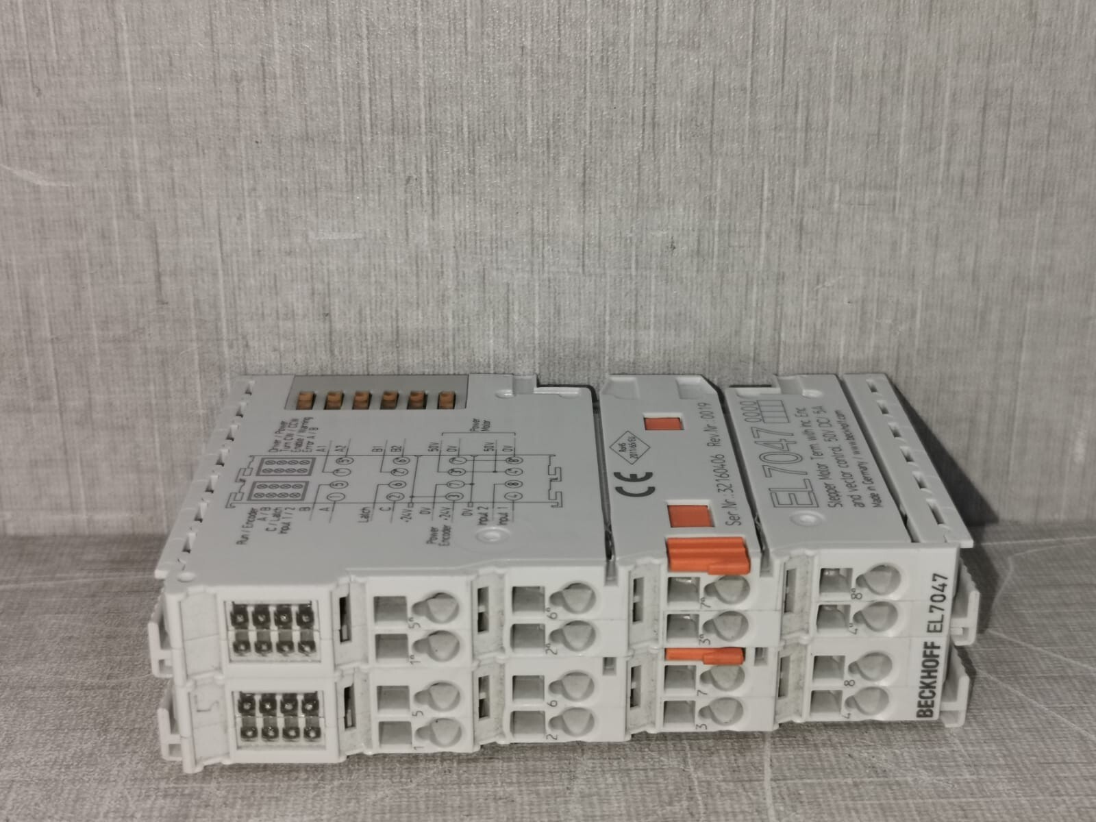 BECKOFF EL7047 BECKOFF EL7047 STEPPER MOTOR TERM WITH INC. ENC AND VECTOR CONTROL 4