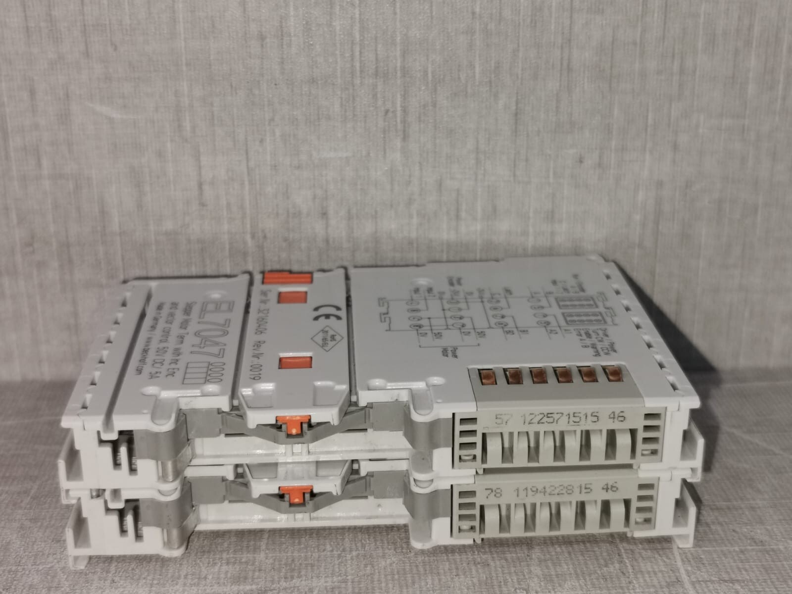 BECKOFF EL7047 BECKOFF EL7047 STEPPER MOTOR TERM WITH INC. ENC AND VECTOR CONTROL 5