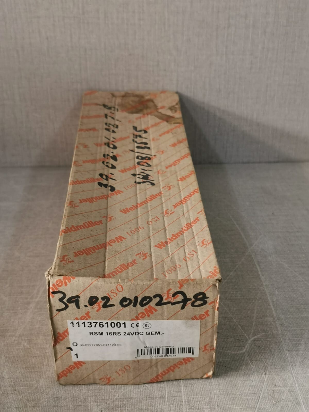 Weidmüller 1113761001 WEIDMULLER 1113761001 RSM 16RS 24VDC GEM INTERFACE MODULE W/ RELAY 10