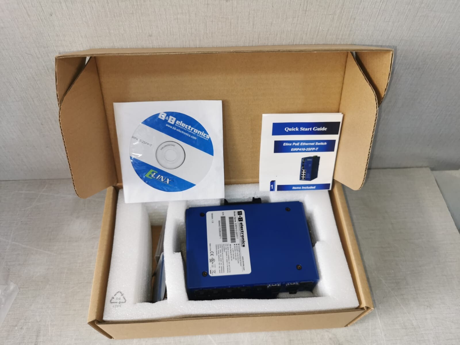 B&B Electronics EIRP410-2SFP-T B&B Electronics ELINX EIRP410-2SFP-T Ind. Gigabit Ethernet Switch 8 Ports PoE 2
