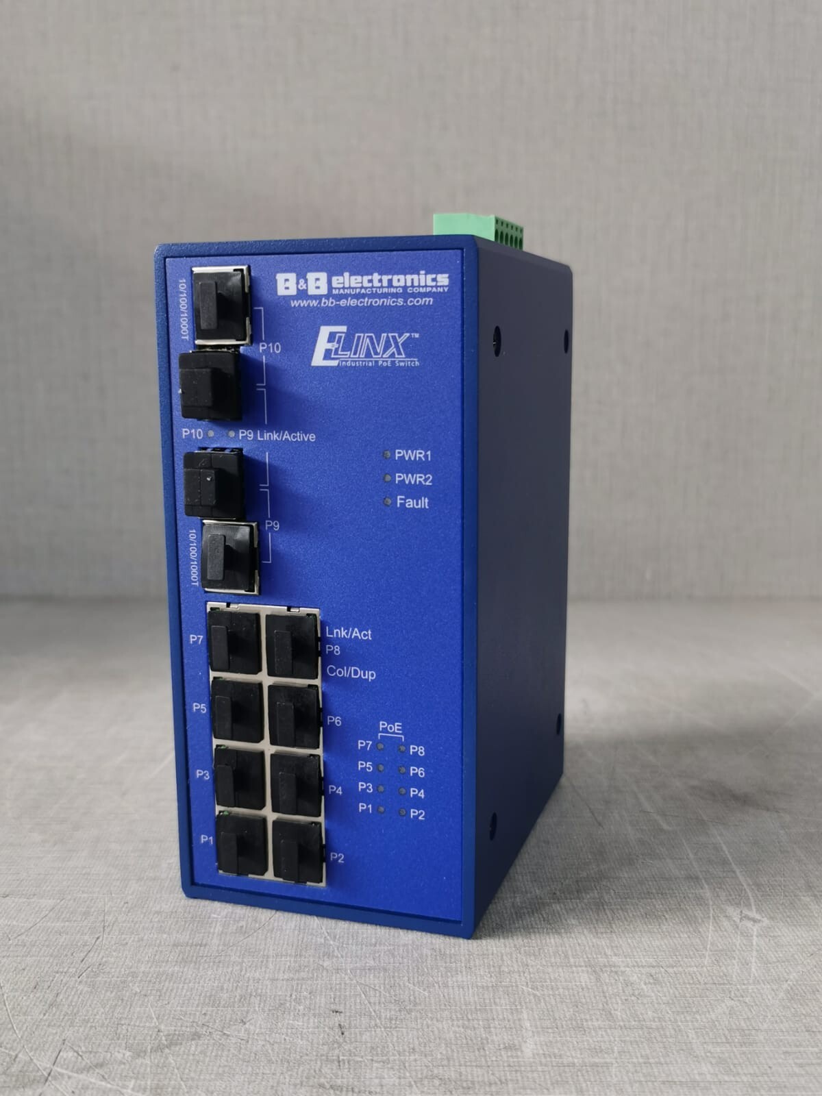 B&B Electronics EIRP410-2SFP-T B&B Electronics ELINX EIRP410-2SFP-T Ind. Gigabit Ethernet Switch 8 Ports PoE 6