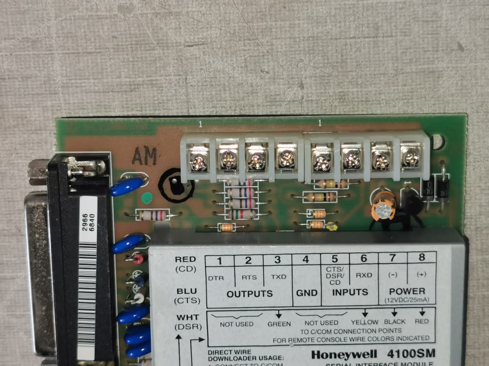 Honeywell 4100SM Honeywell 4100SM Serial Interface Module 3