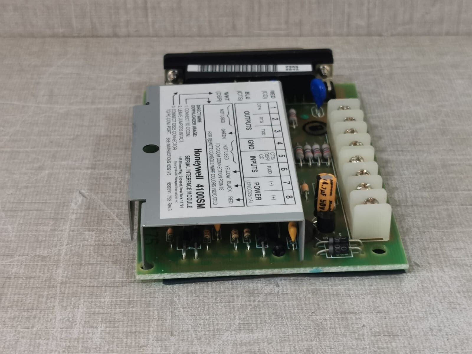 Honeywell 4100SM Honeywell 4100SM Serial Interface Module 7