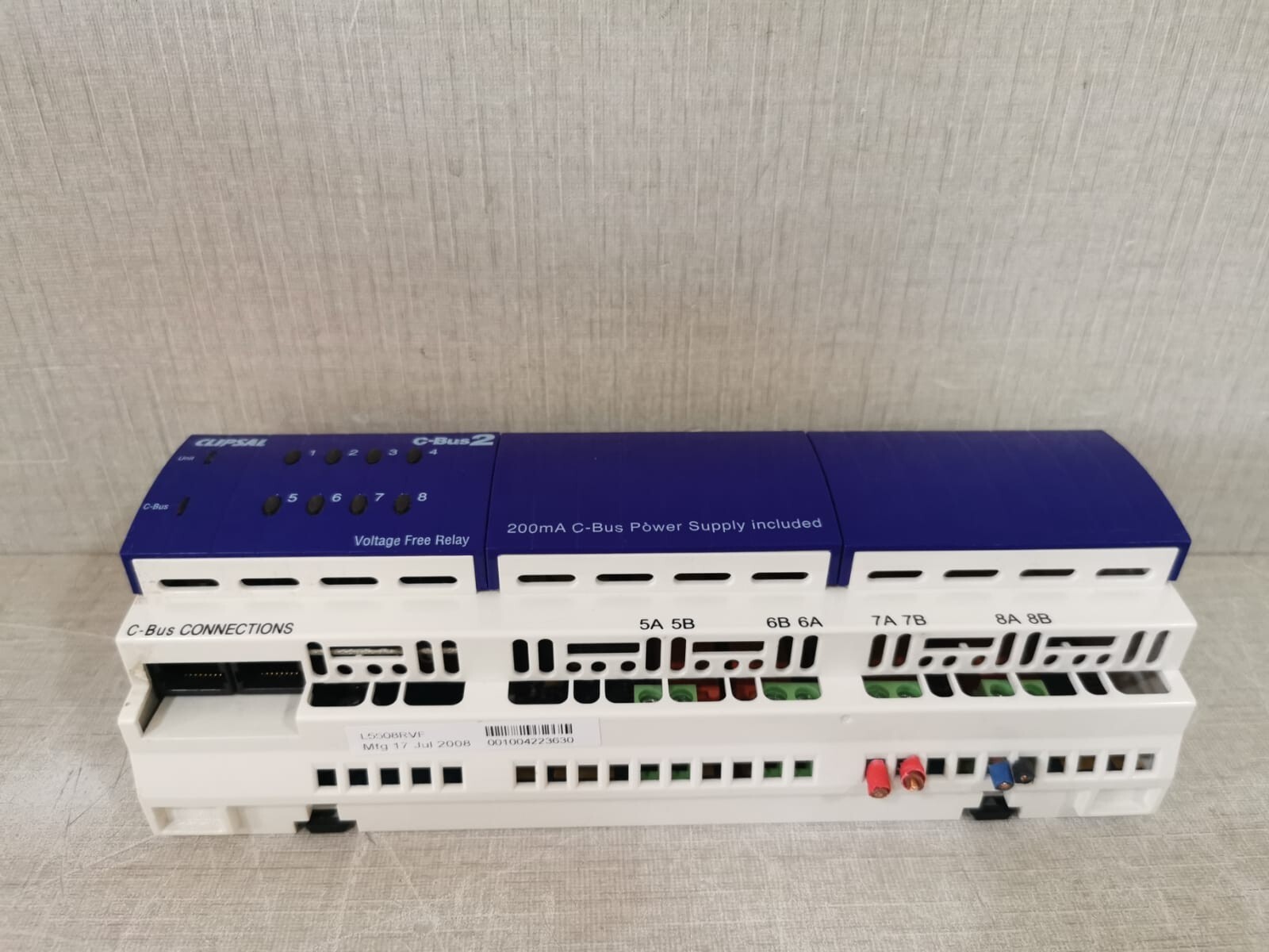 Clipsal L5508RVF CLIPSAL L5508RVF C-BUS2 8-CHANNEL VOLTAGE FREE RELAY (MFG 2008) 6