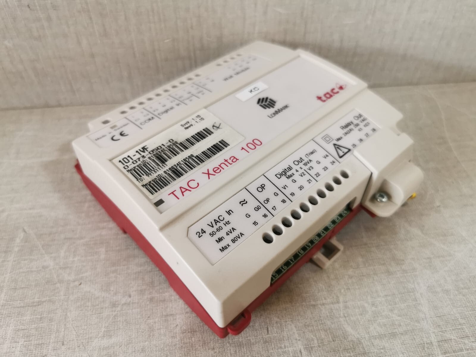 LONMARK 101-1VF 0-073-0501-01 LONMARK TAC XENTA 100 /101-1VF 0-073-0501-01 CONTROLLER 9