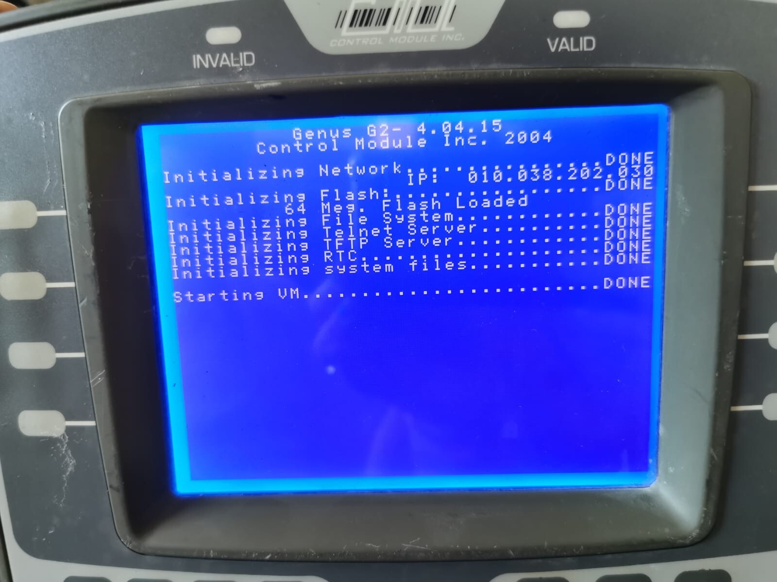 CMI 3000-A0808 CONTROL MODULE INC 3000-A0808 REV.D CMI GENUS G2 TERMINAL ASSY(MKII,DLX,SO,SBIO) 3