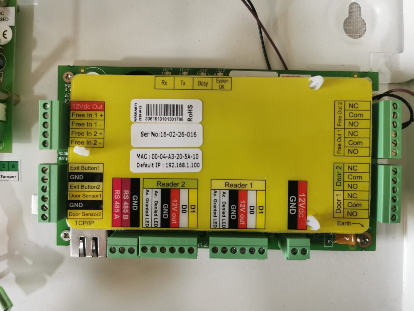 XPR EWS 2 Door Access Control Unit XPR EWS 2 Door Access Control Unit with Metal Enclosure UH2-PS2 Power Supply 3