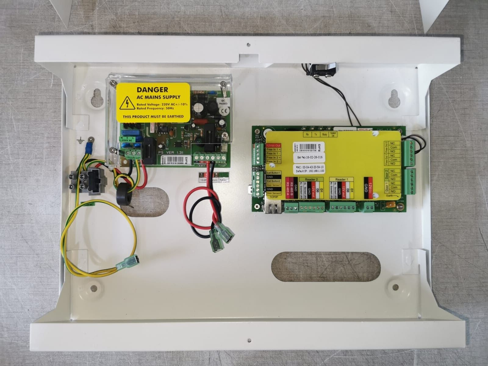 XPR EWS 2 Door Access Control Unit XPR EWS 2 Door Access Control Unit with Metal Enclosure UH2-PS2 Power Supply 5