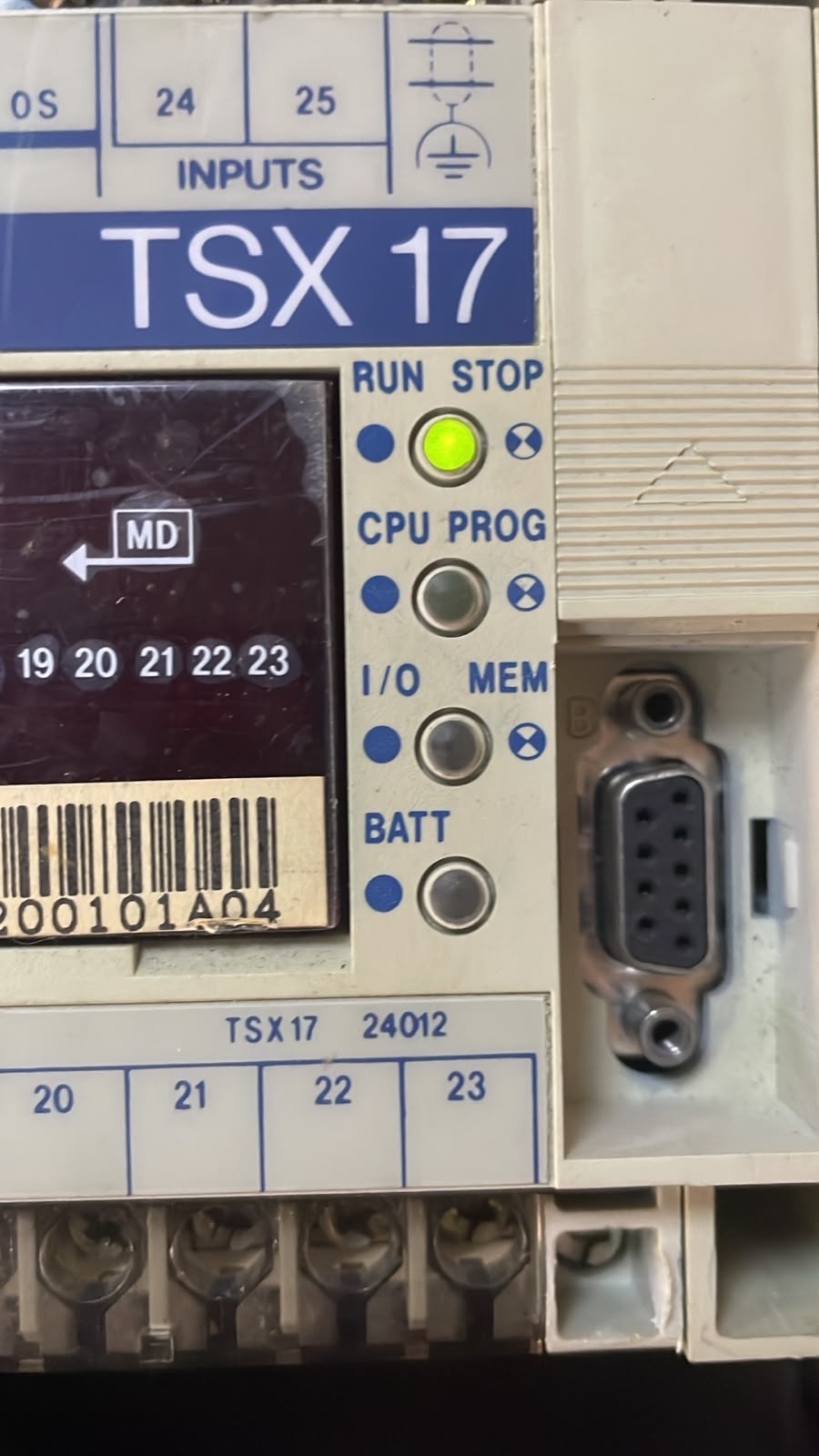 Schneider Electric 1724012 TELEMECANIQUE TSX 17 PGM. CONTROLLER TSX 1724012 - Missing Some Front Cover 2