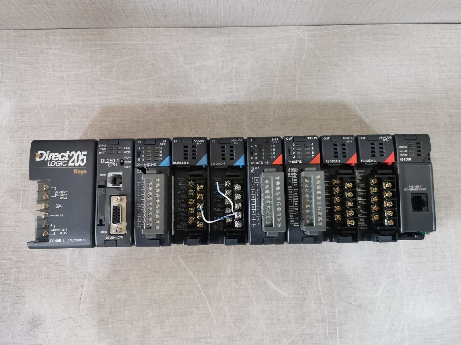 Koyo Electronics Direct Logic 205 , D2-09B-1 Koyo Direct Logic 205 with Base D2-09B-1 5