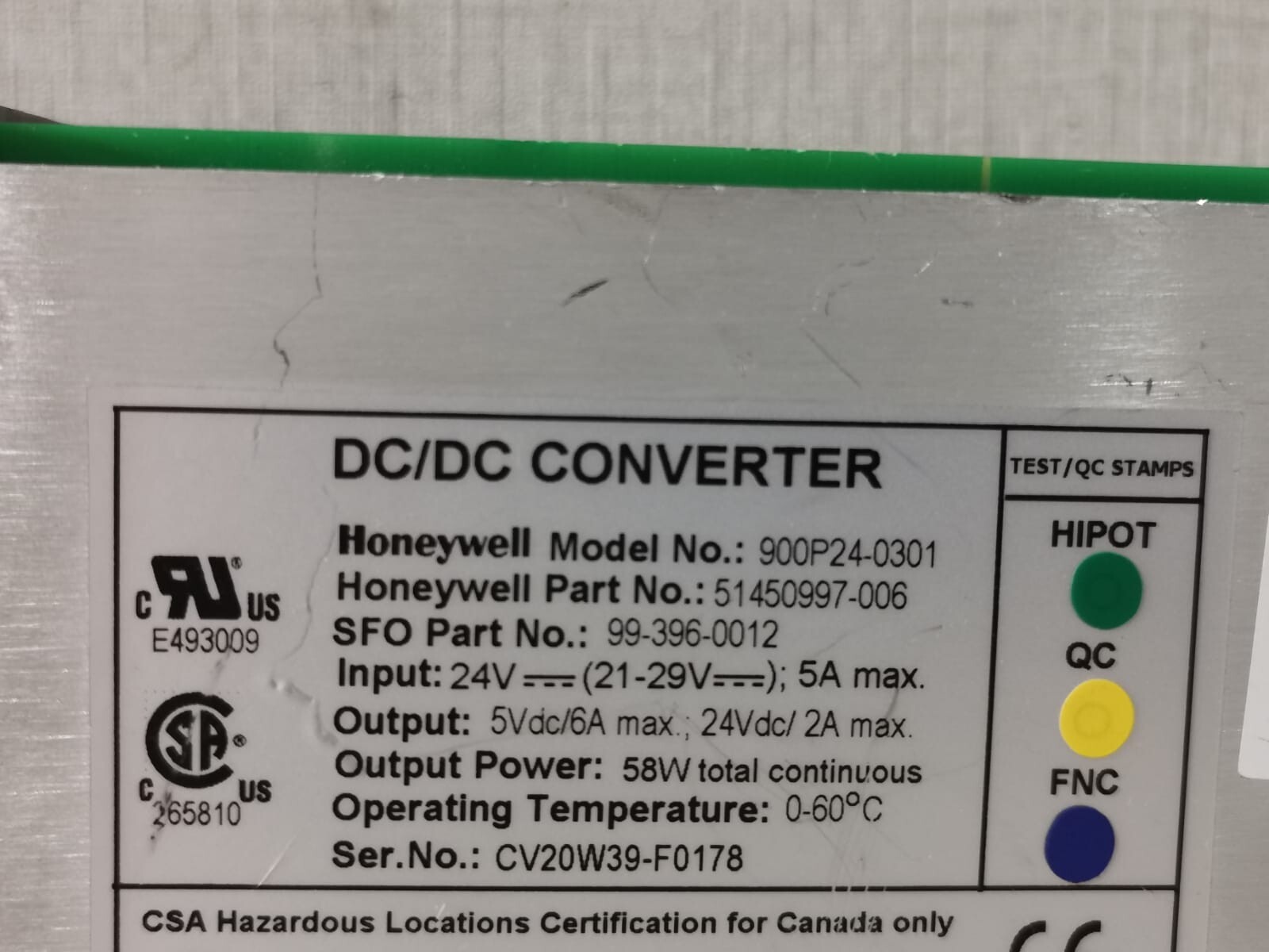 Honeywell 51450997-006 HONEYWELL 900P24-0301/ 51450997-006 DC/DC CONVERTER 4