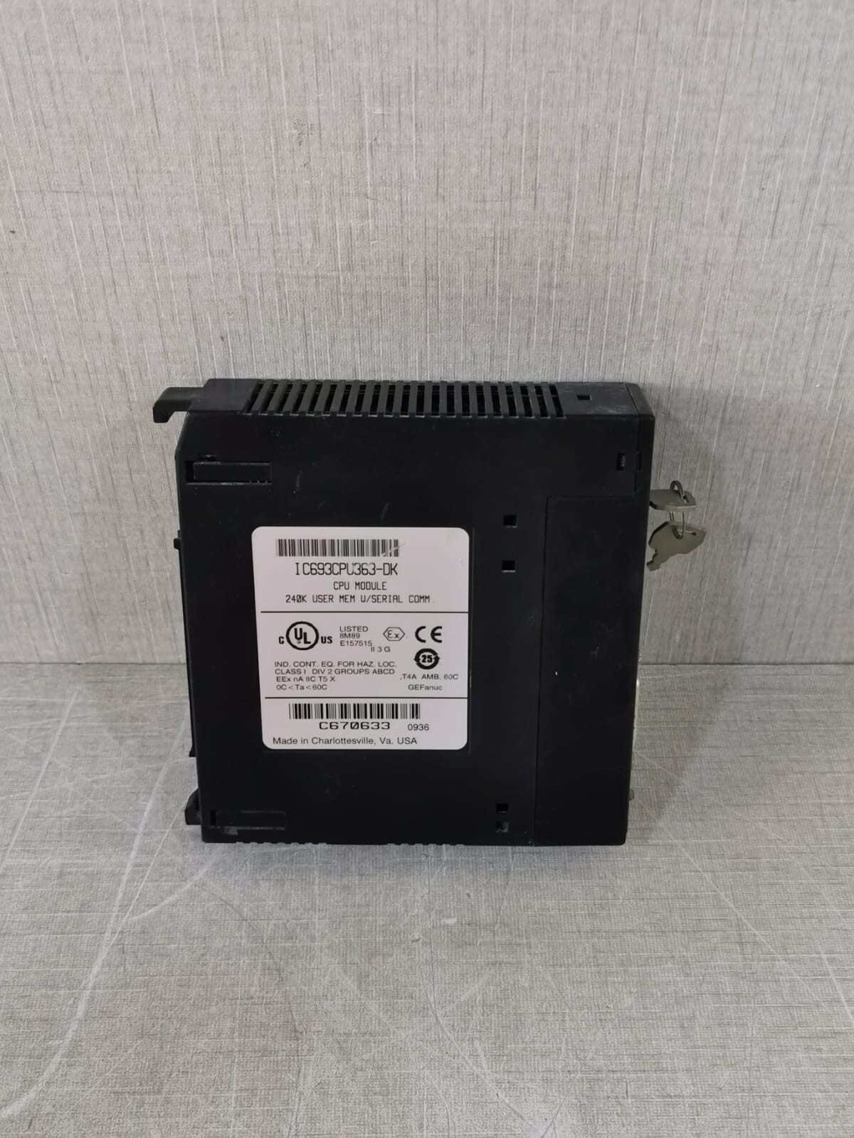 GE IC693CPU636-DK GE FANUC IC693CPU636-DK CPU MODULE 3