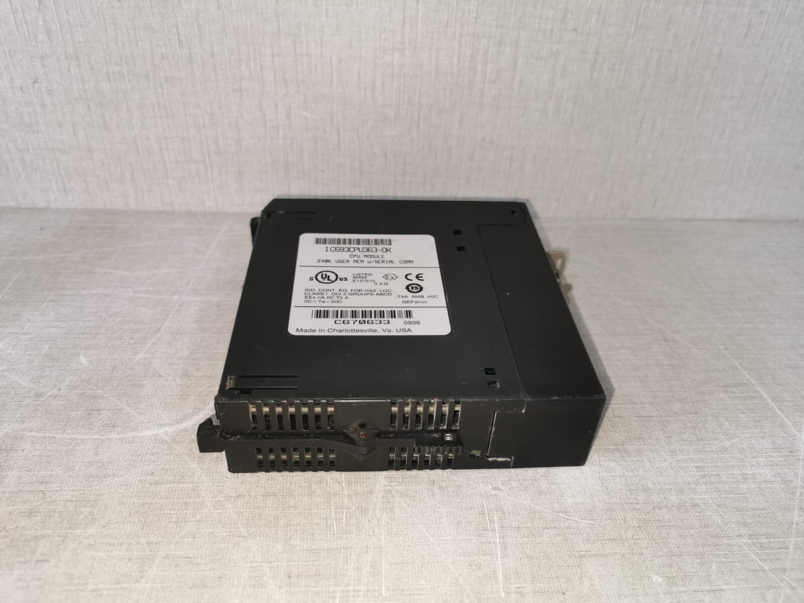 GE IC693CPU636-DK GE FANUC IC693CPU636-DK CPU MODULE 9