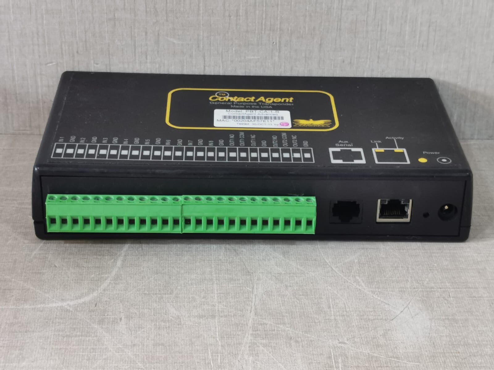CONTACT AGENT PBT-CA-1-R CONTACT AGENT PBT-CA-1-R General Purpose Transponder 7