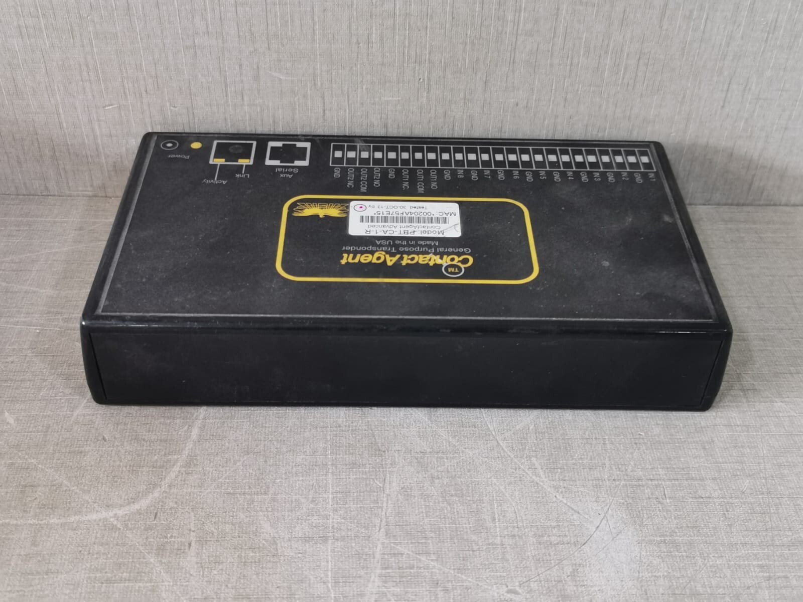 CONTACT AGENT PBT-CA-1-R CONTACT AGENT PBT-CA-1-R GENERAL PURPOSE TRANSPONDER - UNIT ONLY 7