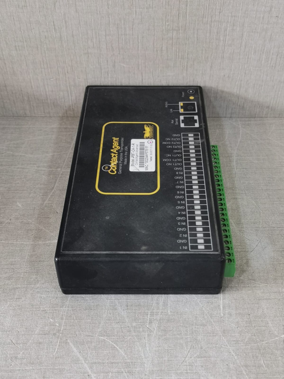 CONTACT AGENT PBT-CA-1-R CONTACT AGENT PBT-CA-1-R GENERAL PURPOSE TRANSPONDER - UNIT ONLY 8