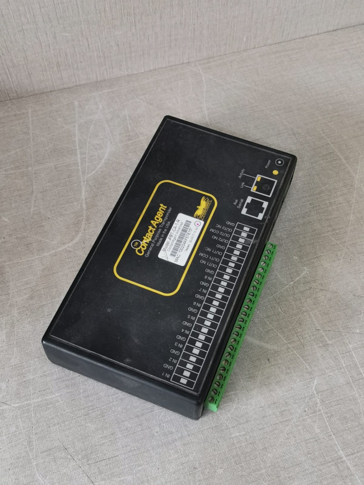 CONTACT AGENT PBT-CA-1-R CONTACT AGENT PBT-CA-1-R GENERAL PURPOSE TRANSPONDER - UNIT ONLY 10
