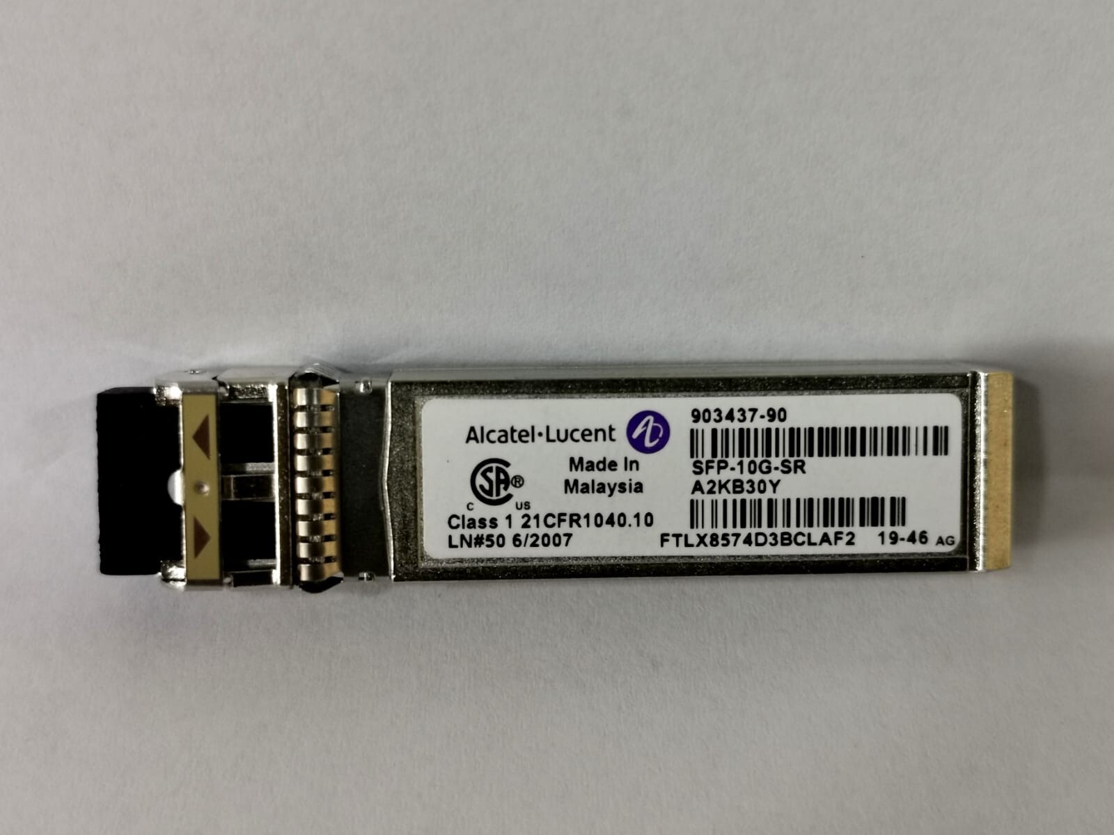 Alcatel-Lucent SFP-10G-SR ALCATEL-LUCENT 903437-90 SFP-10G-SR FIBER CHANNEL 3