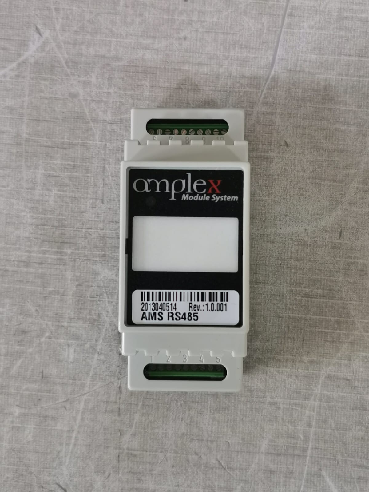 Amplex RS485 AMPLEX Module System AMS RS485 REV 1.0.001 Module for DLMS/COSEM & Modbus 3